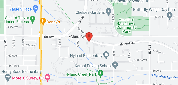 map of 15 13864 HYLAND ROAD